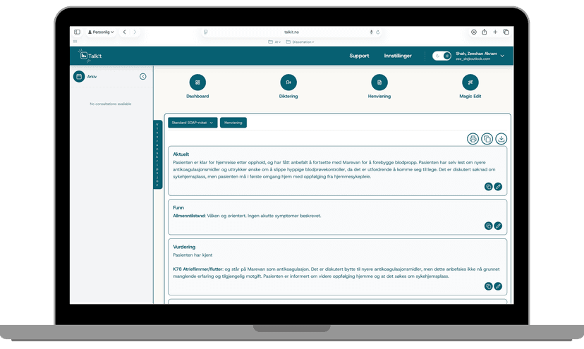 Feature interface mockup