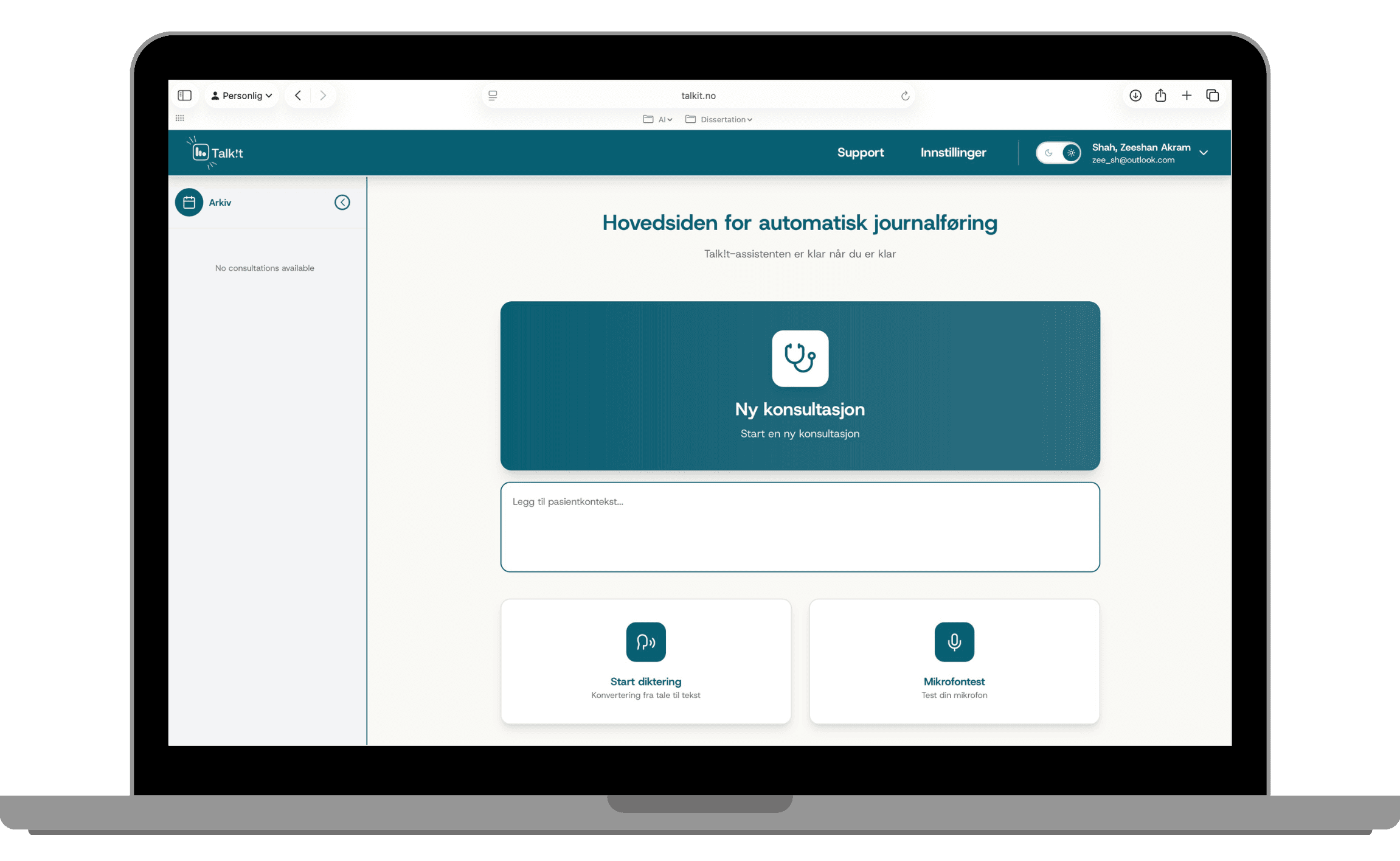 Desktop UI showing real-time transcription